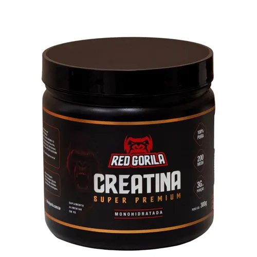 Creatina Super Premium Monohidratada 300g - Red Gorila