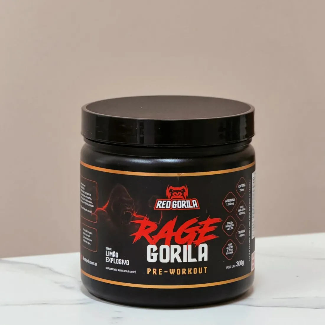 Pré-Treino para Energia e Foco | Rage 300g Red Gorila
