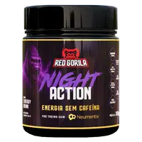 Pré-Treino Night Action Sem Cafeína 300g - Red Gorila - imagem 1