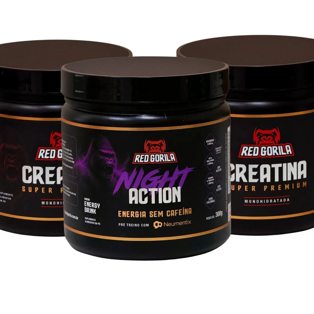 Combo Creatina + Night Action | Energia Noturna e Força Diária