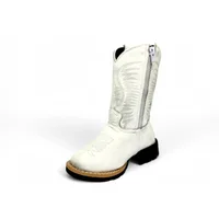 Bota Infantil de Couro Bovino Branco | Reizinho Botas - imagem 3