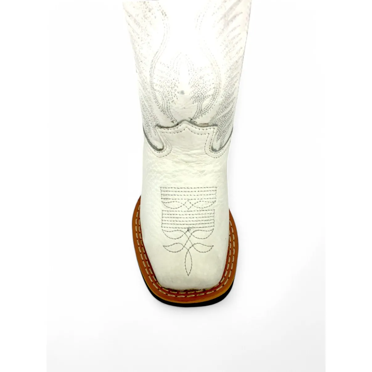 Bota Infantil de Couro Bovino Branco | Reizinho Botas