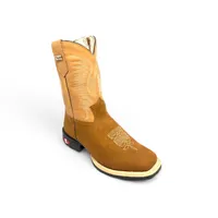 Bota Infantil de Couro Bovino Bufalada Caramelo | Reizinho Botas - imagem 1