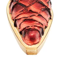 Bota Texana Reizinho Premium de Couro Legítimo de Pirarucu BloodWine LIMITED EDITION - Cano Alto, Bico Fino - Solado de Couro Artesanal - imagem 3