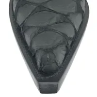 Bota Texana Reizinho Premium de Couro Legítimo de Pirarucu Preto LIMITED EDITION - Cano Alto, Bico Fino - Solado de Couro Artesanal - imagem 3