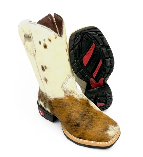 Bota Infantil de Couro Bovino Furry | Reizinho Botas