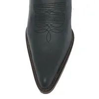 Bota Western Feminina de Couro Legítimo de Bovino Preto - Cano Alto, Bico Fino | Reizinho Botas - imagem 3