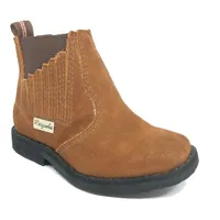Botina Infantil Bufalada Caramelo - Cano Curto, Bico Quadrado, Solado Flex - imagem 1