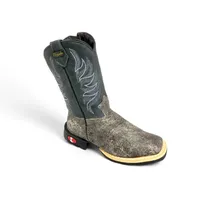 Bota Infantil de Couro De Barriga de Avestruz Alaska | Reizinho Botas - imagem 1