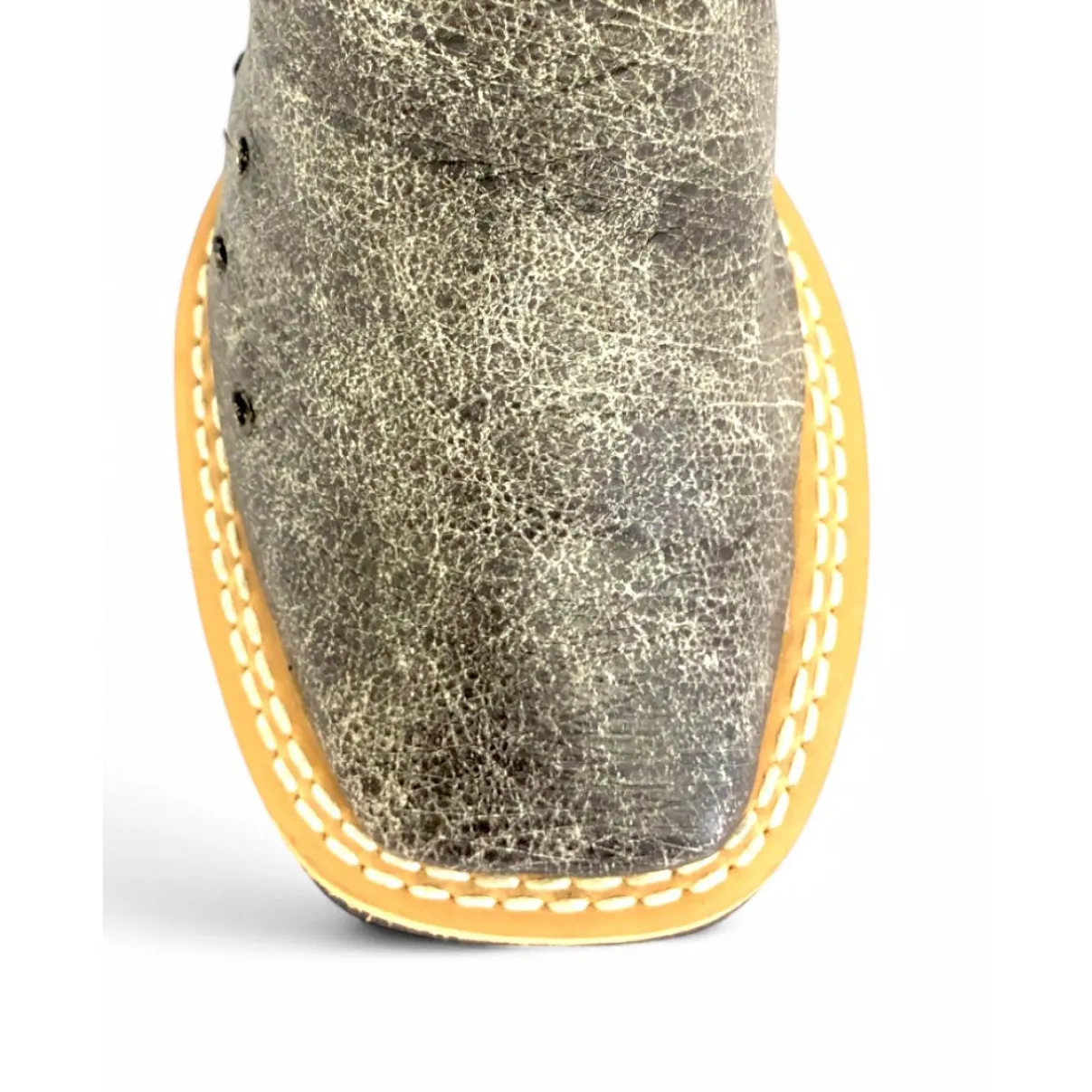 Bota Infantil de Couro De Barriga de Avestruz Alaska | Reizinho Botas