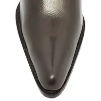 Bota Western Feminina De Couro Bovino Marrom - Cano Alto, Bico Fino - imagem 5