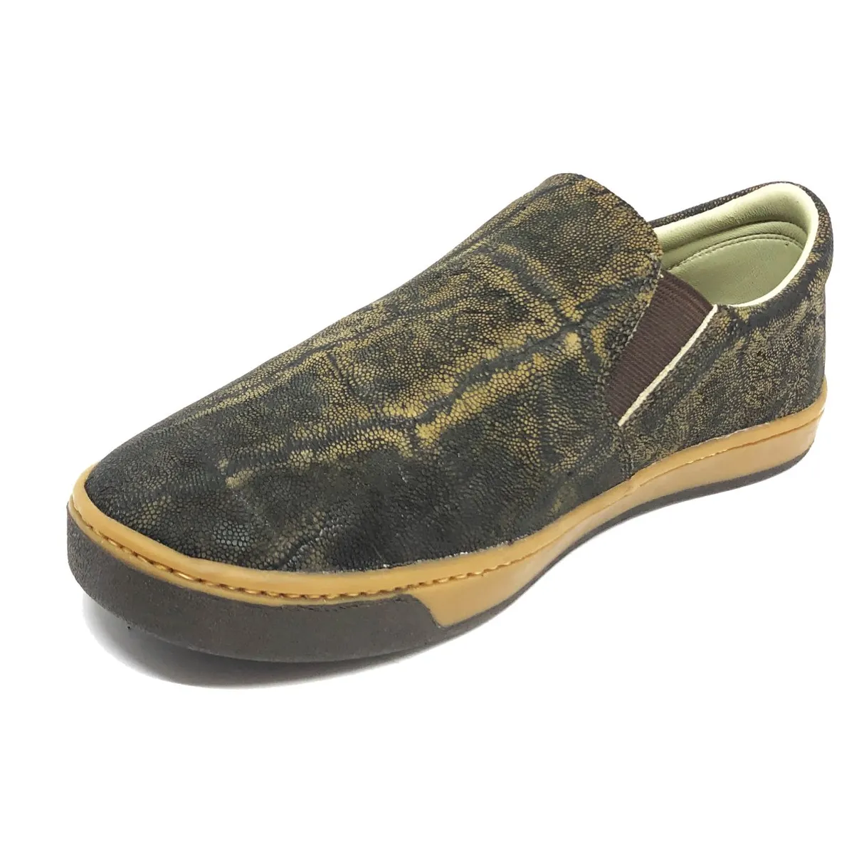 Tenis Casual Reizinho Premium de Couro Legítimo de Elefante Yellowstone LIMITED EDITION - Cano Curto, Bico Quadrado Redondo - Solado Sneaker
