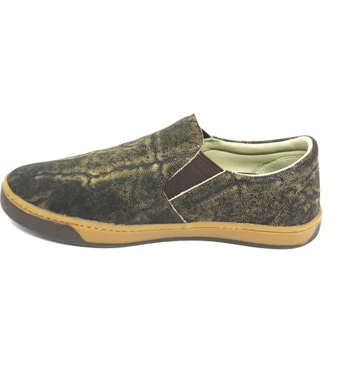 Tenis Casual Reizinho Premium de Couro Legítimo de Elefante Yellowstone LIMITED EDITION - Cano Curto, Bico Redondo - Solado Sneaker