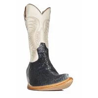 Bota de Arraia Rainha Blue Sky - CANO ALTO, BICO FINO, ​SOLADO DE COURO ARTESANAL - imagem 1