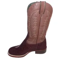 Bota de Arraia Vinho - CANO ALTO, BICO REDONDO, ​SOLADO DE COURO ARTESANAL - imagem 3