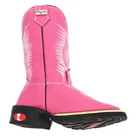 Bota Infantil de Couro Bovino Rosa | Reizinho Botas - imagem 6