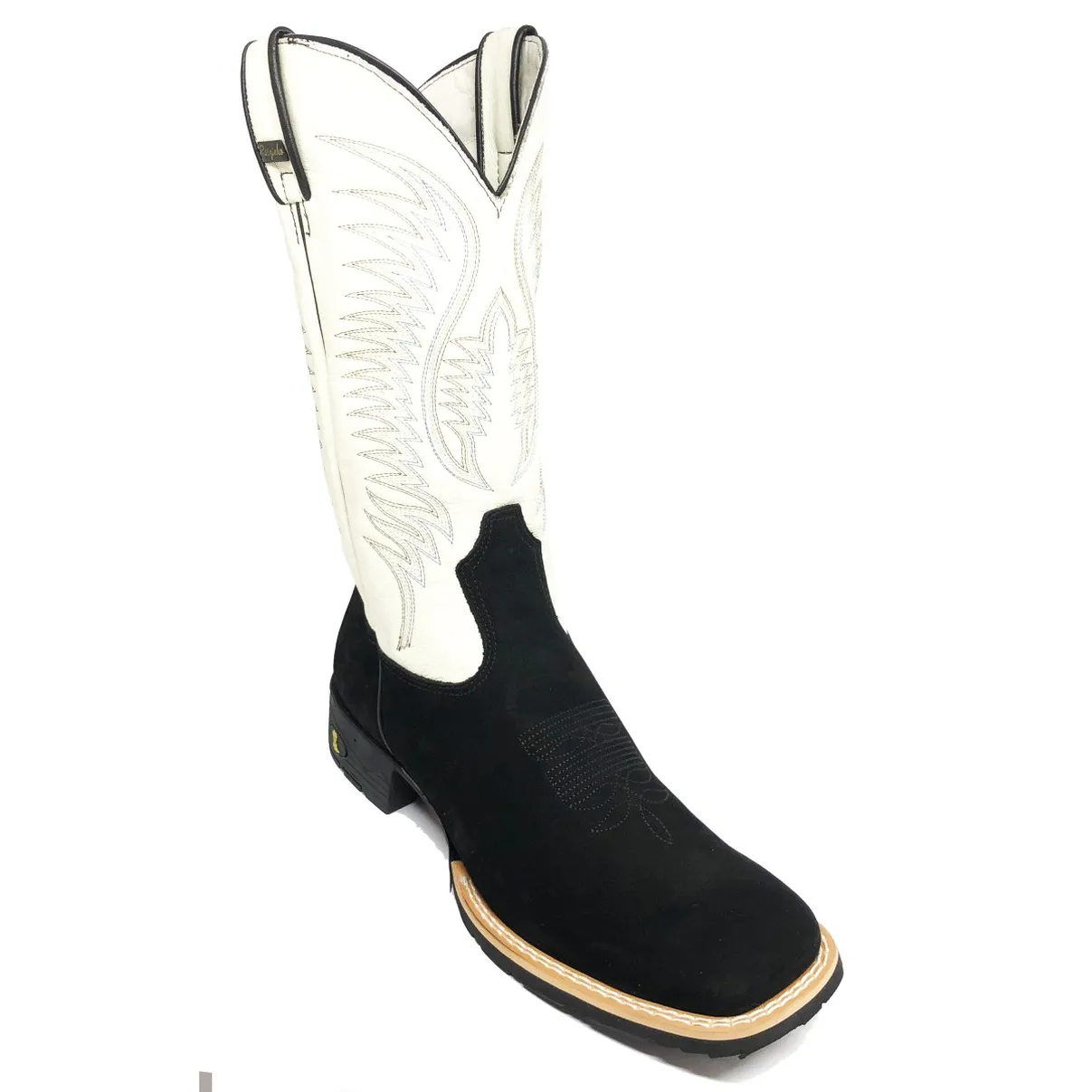 Bota Bufalada Preta - Cano Alto, Bico Quadrado, Solado Flex Comfort