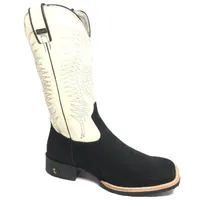 Bota Bufalada Preta - Cano Alto, Bico Quadrado, Solado Flex Comfort - imagem 2