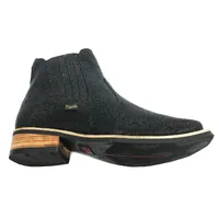 Bota de Arraia Preta - Cano Curto, Bico Quadrado, Solado X-Flex Artesanal - imagem 6