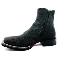 Bota de Arraia Preta - Cano Curto, Bico Quadrado, Solado Flex Comfort - imagem 6