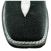 Bota de Arraia Preta - Cano Curto, Bico Quadrado, Solado Flex Comfort - imagem 4