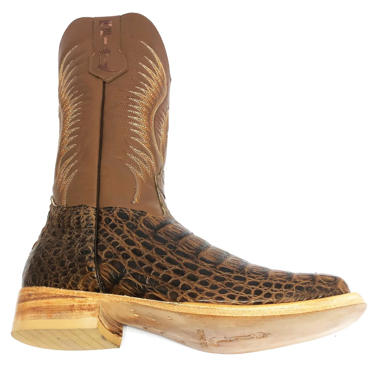 Bota Texana em Couro de Jacaré Tabaco | Limited Edition Reizinho Premium