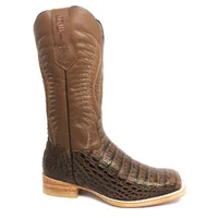 Bota Texana em Couro de Jacaré Tabaco | Limited Edition Reizinho Premium - imagem 4