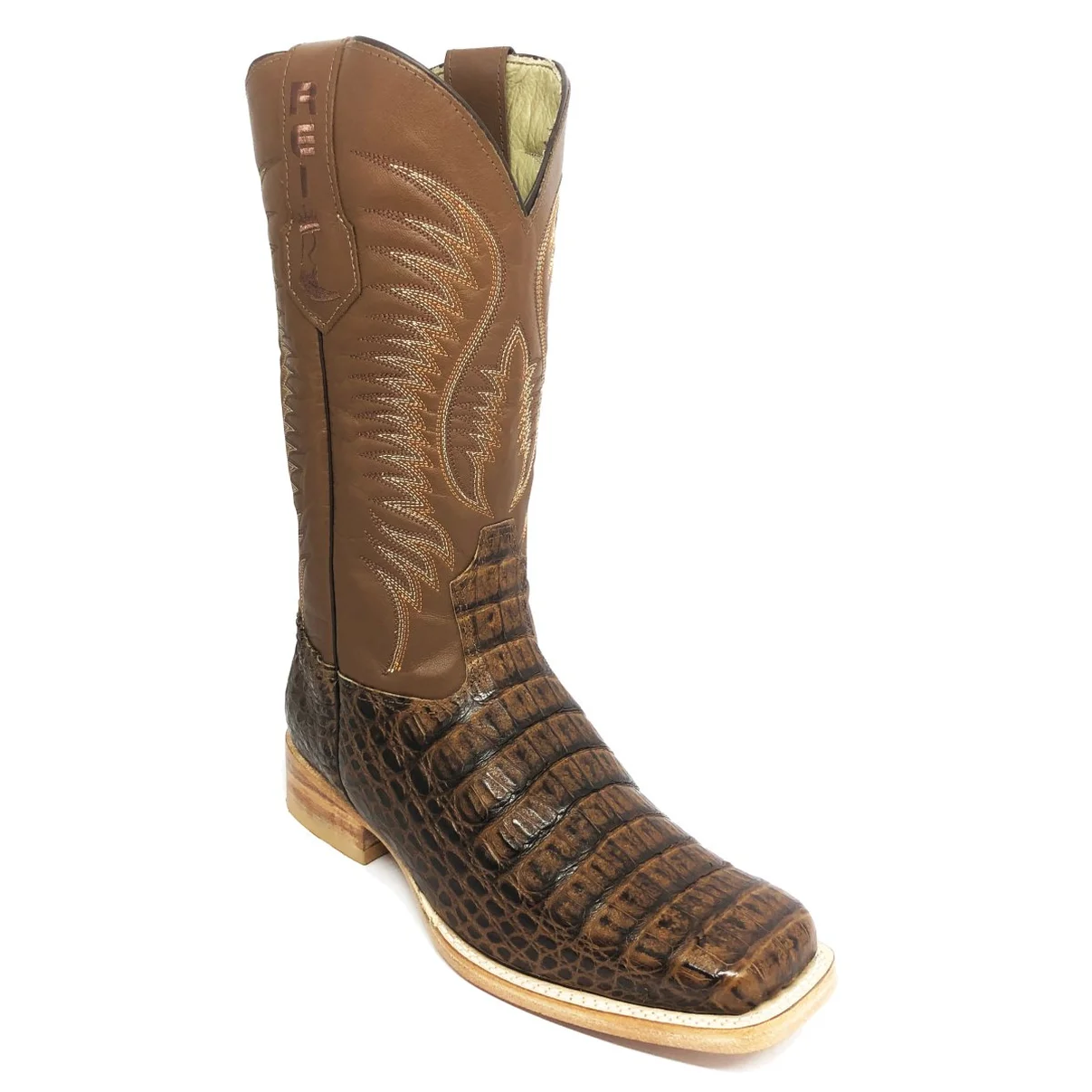 Bota Texana em Couro de Jacaré Tabaco | Limited Edition Reizinho Premium