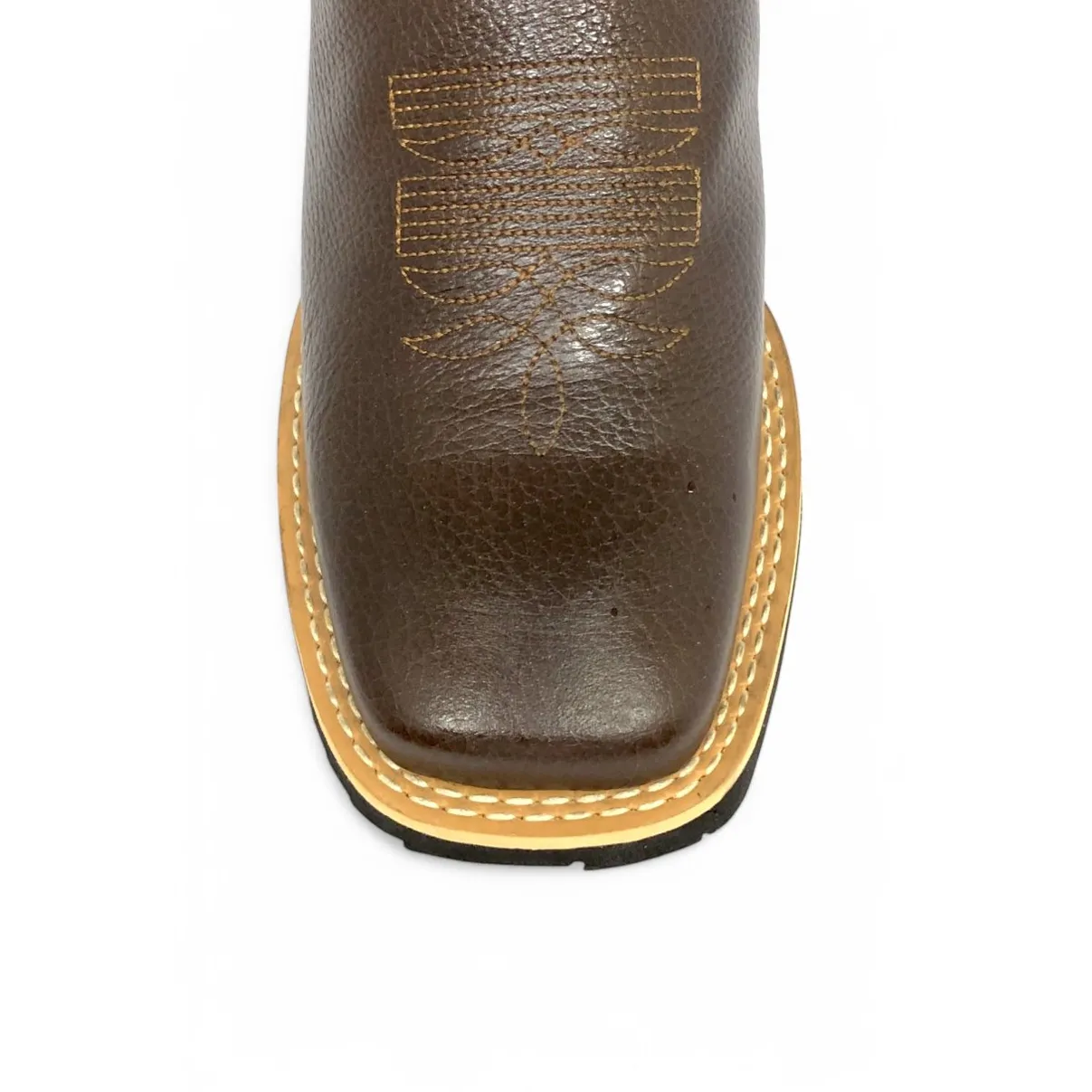 Bota Texana De Couro Bovino Marrom - Cano Alto, Bico Quadrado - Solado Flex Comfort | Reizinho Botas