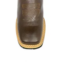 Bota Texana De Couro Bovino Marrom - Cano Alto, Bico Quadrado - Solado Flex Comfort | Reizinho Botas - imagem 4