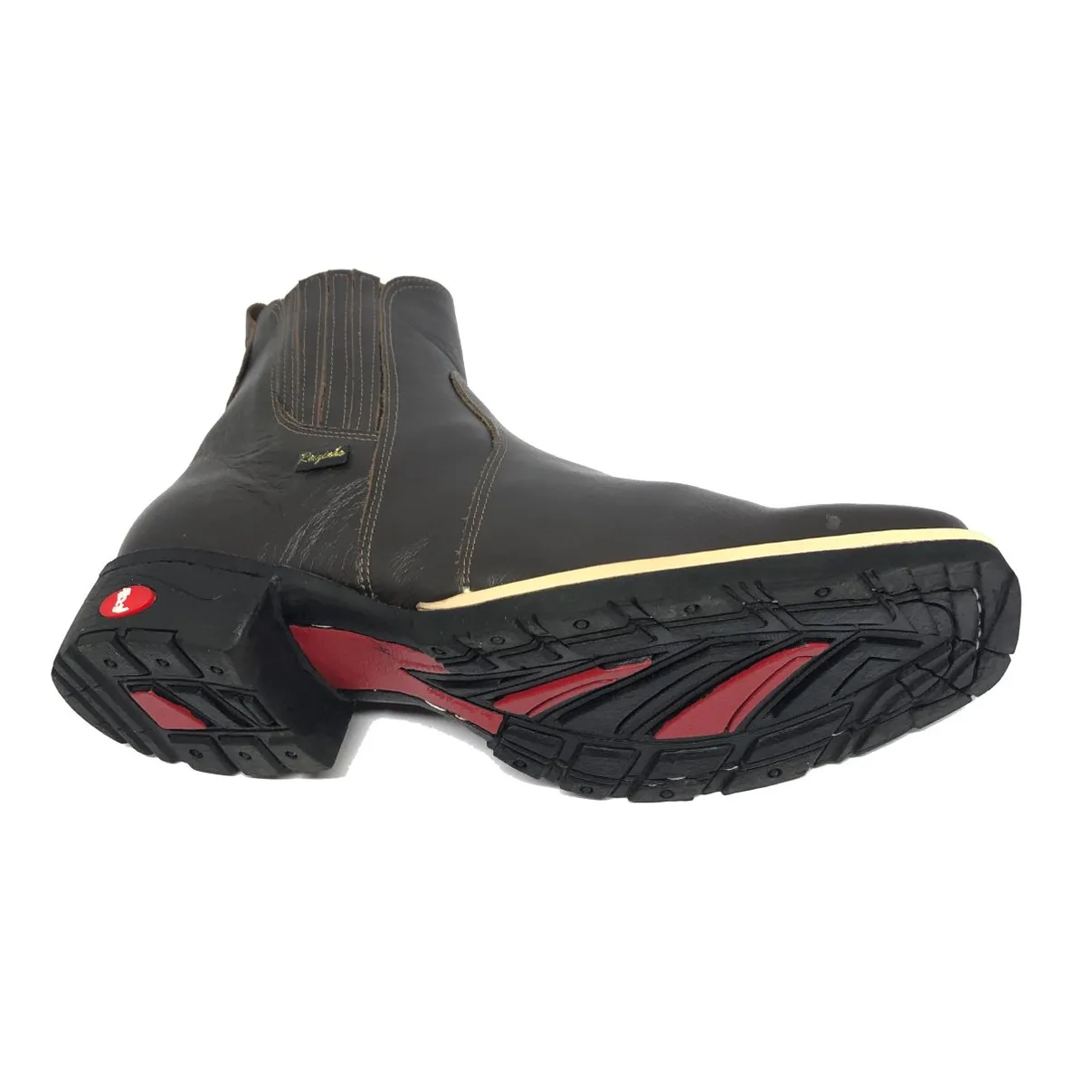 Bota Texana De Couro Bovino Marrom Café - Cano Curto Elástico, Bico Quadrado - Solado Flex Comfort