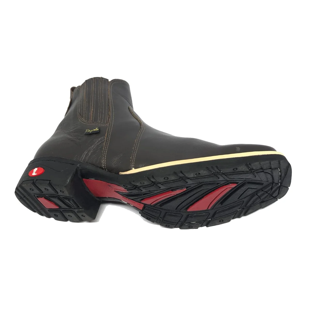 Bota Texana De Couro Bovino Marrom Café - Cano Curto Elástico, Bico Quadrado - Solado Flex Comfort