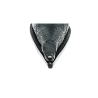 Bota de Cobra Naja Preta com Cabeça - CANO CURTO, BICO FINO, ​SOLADO DE COURO ARTESANAL - imagem 3