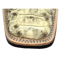 Bota de Cobra Python Natural - Cano Curto, Bico Quadrado, Solado X-Flex Artesanal - imagem 5