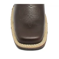 Bota de Couro Bovino Marrom - CANO CURTO, BICO QUADRADO, SOLADO JUMP - imagem 3