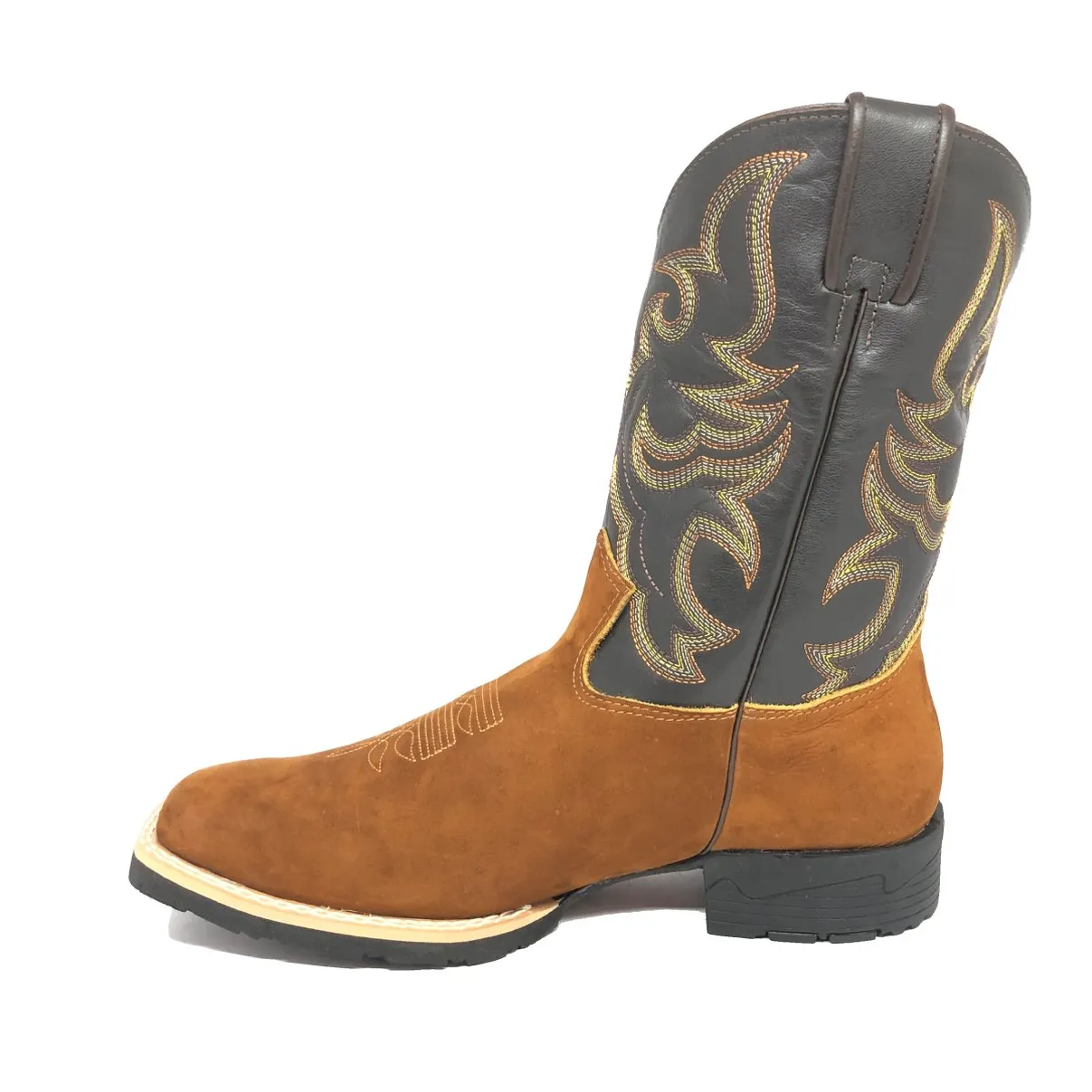 Bota Bufalada Caramelo - Cano Médio, Bico Quadrado, ​SOLADO FLEX COMFORT
