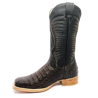 Bota Texana em Couro de Jacaré Marrom | Limited Edition Reizinho Premium - imagem 5