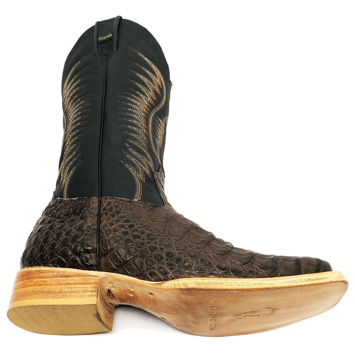 Bota Texana em Couro de Jacaré Marrom | Limited Edition Reizinho Premium