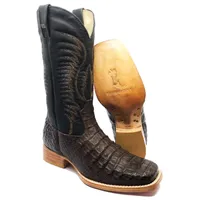 Bota Texana em Couro de Jacaré Marrom | Limited Edition Reizinho Premium - imagem 1