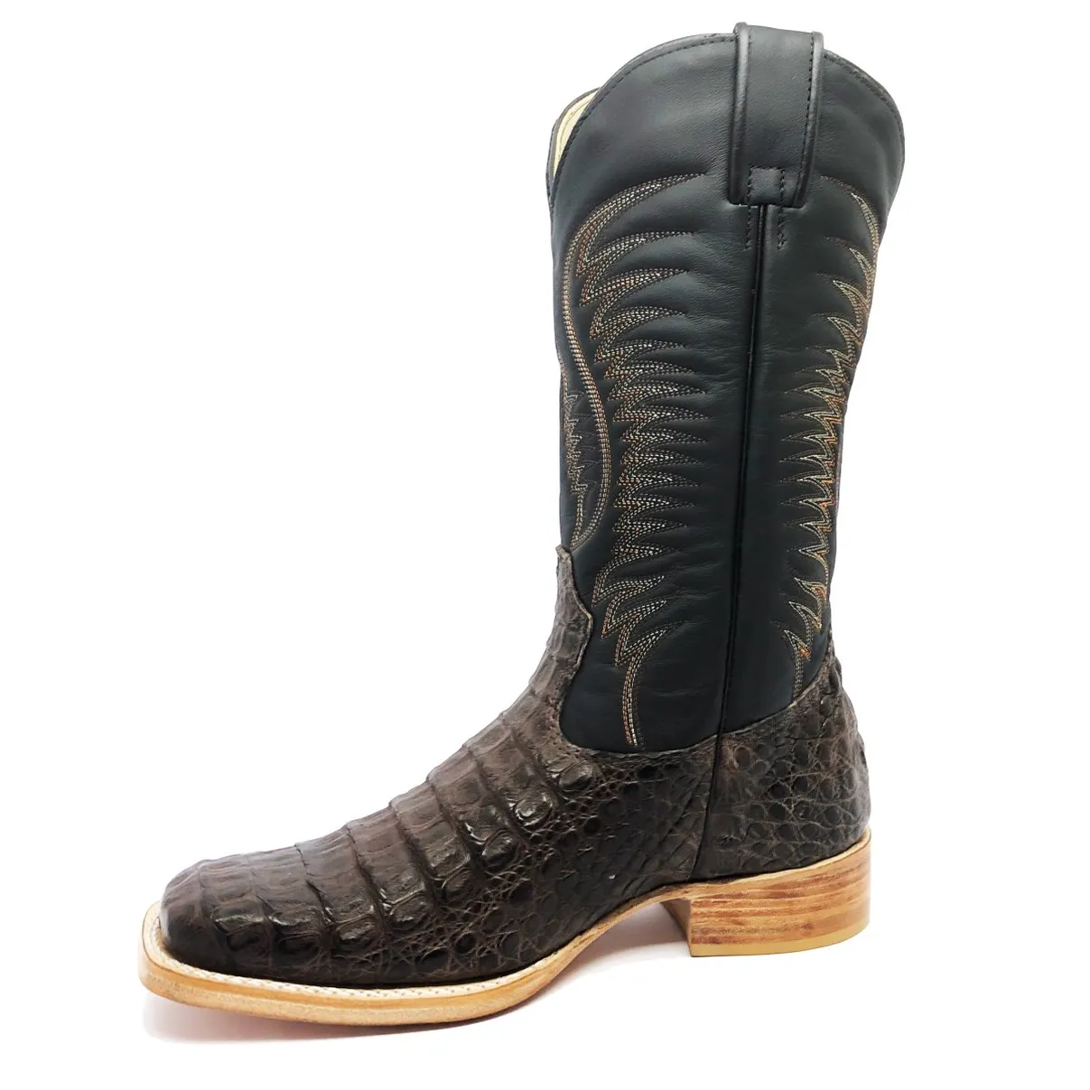 Bota Texana em Couro de Jacaré Marrom | Limited Edition Reizinho Premium