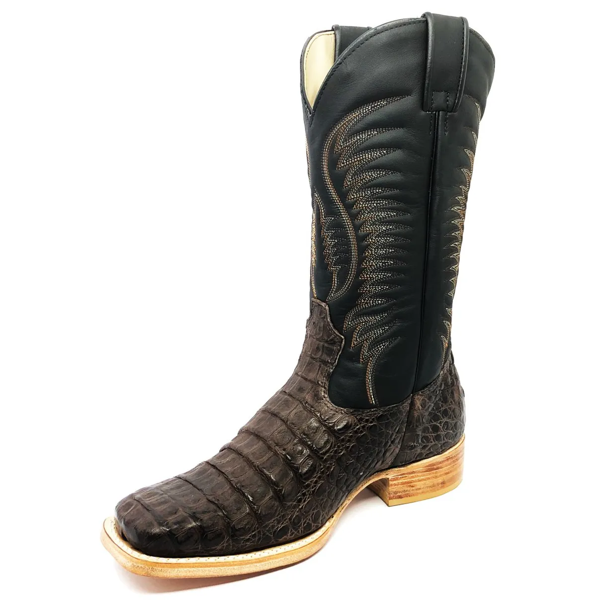 Bota Texana em Couro de Jacaré Marrom | Limited Edition Reizinho Premium