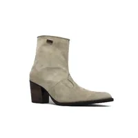 Bota Western Feminina Bufalada Cinza - Cano Curto, Bico Fino - imagem 1