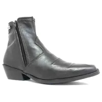 Bota Casual Citizen Marrom Café - CANO CURTO, BICO QUADRADINHO, ​​SOLADO C-FLEX ARTESANAL - imagem 1