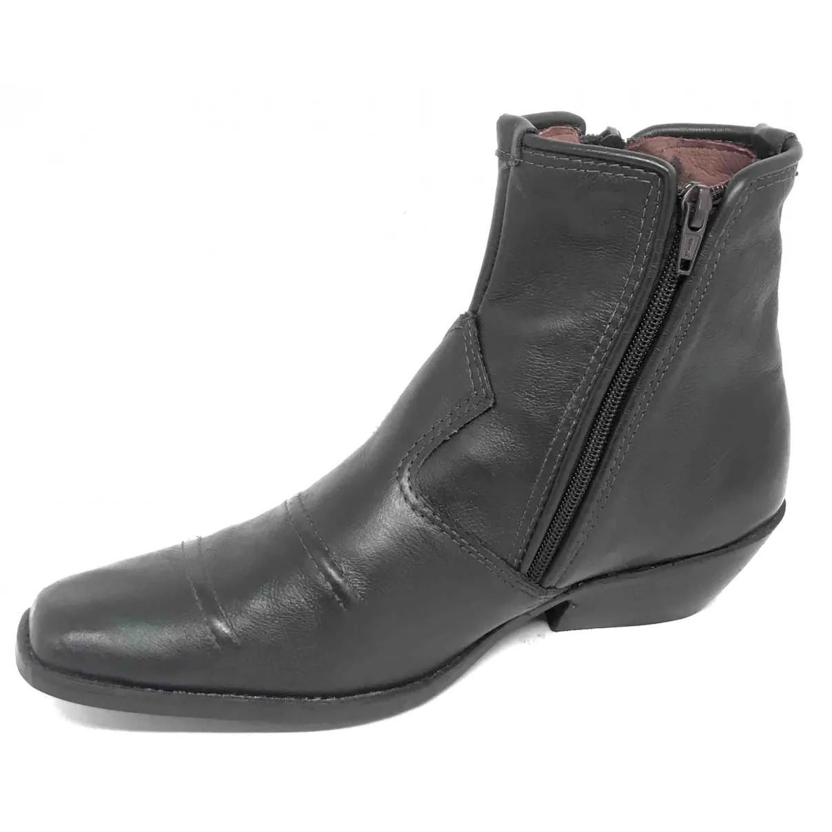 Bota Casual Citizen Marrom Café - CANO CURTO, BICO QUADRADINHO