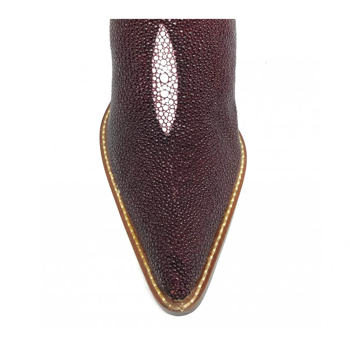 Bota Western Feminina de Arraia Vinho - Cano Alto, Bico Fino