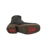 Bota de Avestruz Cheio Marrom - CANO CURTO, BICO QUADRADO, SOLADO JUMP - imagem 2
