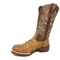 Bota de Barriga de Avestruz Earthquake - CANO ALTO, BICO QUADRADO, SOLADO JUMP - imagem 2