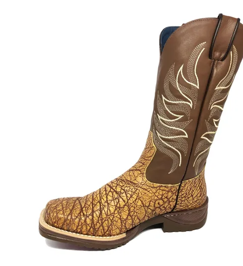 Bota de Barriga de Avestruz Earthquake - CANO ALTO, BICO QUADRADO, SOLADO JUMP