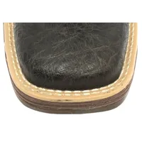 Bota de Barriga de Avestruz Marrom Café - Cano Alto, Bico Quadrado - imagem 3