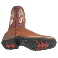 Bota de Barriga de Avestruz Pinhão - Cano Alto, Bico Quadrado, Solado JUMP - imagem 3